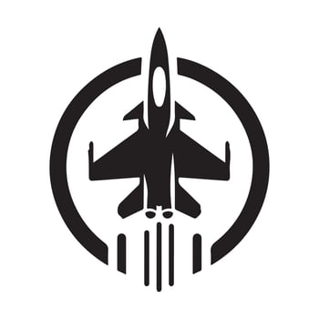air force jet silhouette vector