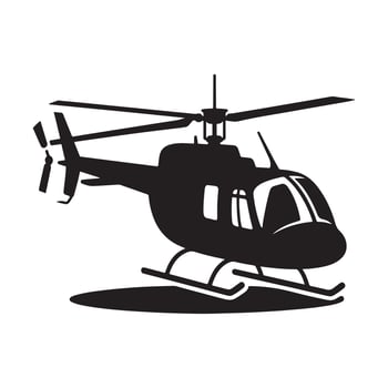 helicopter silhouette images vector