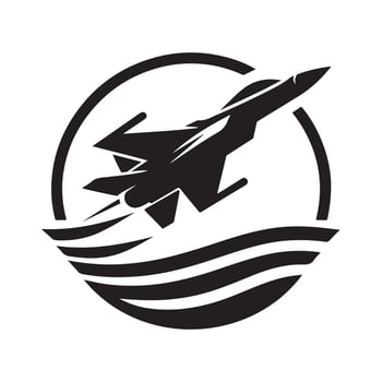 fighter jet illustration vector