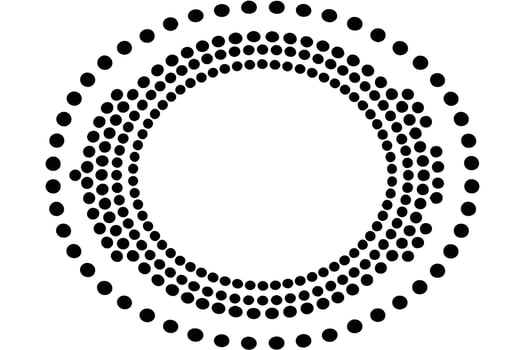 Abstract Circular Dot Pattern Design vector
