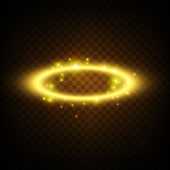 This is a captivating glowing blue oval light effect that features beautiful sparkles and shines brilliantly vector