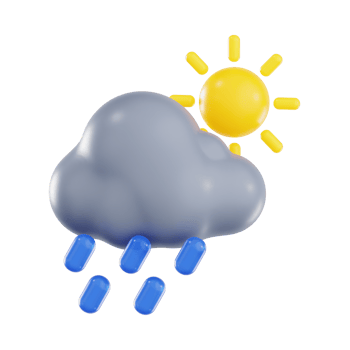 Intense Daytime Rain with Thunderstorm png