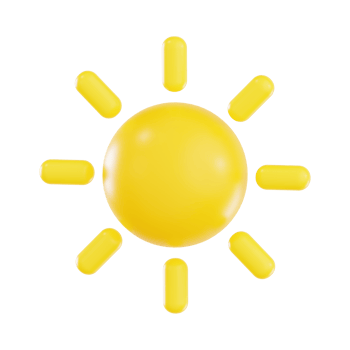 Bright Yellow Sun Illustration png