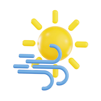 Bright Sun and Windy Weather png