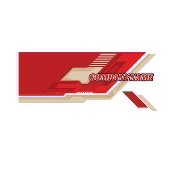 Cargo van background wrap livery decal design vector