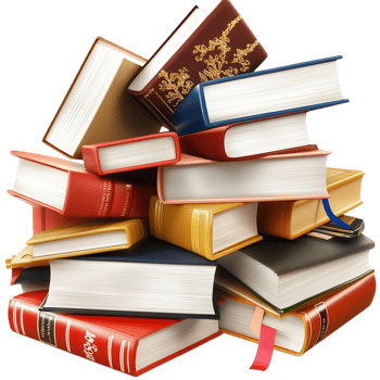 Books Stacked Colorful Educational Reading Material png
