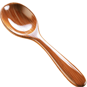 Spoon Wooden Kitchen Utensil Cooking Serving Tool Practical and Versatile Wooden Spoon Ideal for Stirring, Mixing, and Serving a Variety of Foods in Kitchen and Cooking Environments png