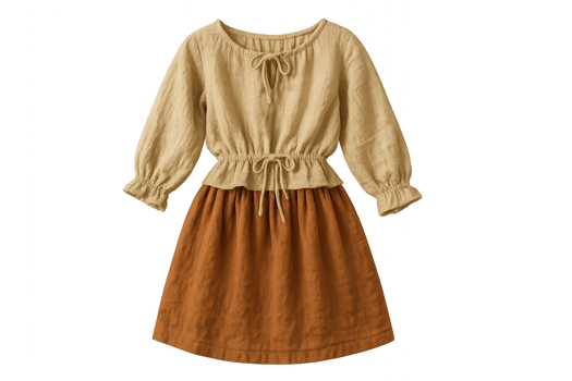 Handcrafted Simple Clothing Display of Elegant Dress Design png