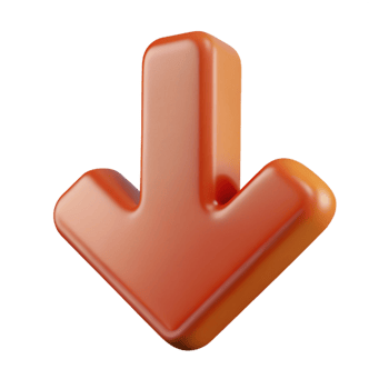 Red arrow icons with glossy upload and download buttons for web and technology design png