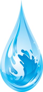 Water Droplet Abstract Illustration vector