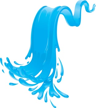 Water Bounce Splash vector