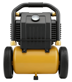 Portable air compressor designed for various tasks on a transparent background png
