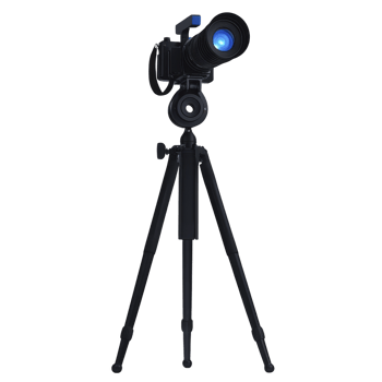 professional camera mounted on sturdy tripod, ready for capturing stunning images with precision and stability. setup is ideal for photography enthusiasts and professionals alike png