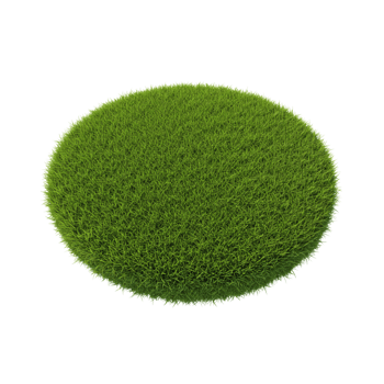 Circular grassy patch of vibrant green. png