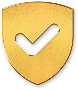 Gold Security Icon 3D Glossy Golden Shield Symbol with Metallic Shine and Shadowed Style for Protection, Cyber Safety, Lock Features, and Privacy Concepts png