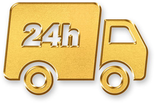 Gold Xpress Icon 3D Glossy Golden Lightning Delivery Symbol with Metallic Shine and Shadowed Style for Super Fast Service, Urgent Shipping, and High Speed Logistics Branding png