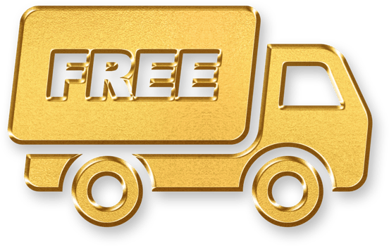Gold Free Xpress Icon 3D Glossy Golden Lightning and Text Symbol with Metallic Shine and Shadowed Style for Free Shipping Services, Fast Logistics, and Zero Fee Delivery Promotions png