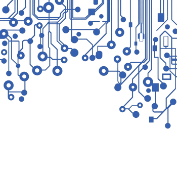 complex blue circuit board pattern transparency background, showcasing intricate electronic pathways and connections. design is abstract and futuristic, evoking sense of technology and innovation png