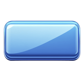 glossy blue rectangular button with shiny surface, perfect for digital interfaces or web design elements. button sleek design and vibrant color make it eye catching and modern png