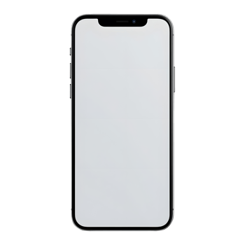 Smartphone with blank screen, perfect for showcasing your app or website png
