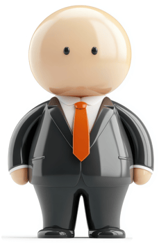 Stylized illustration of a business professional. png
