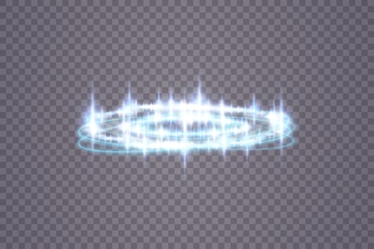 Experience a stunning Shimmering Blue Light Effect with beautiful Sparkles and a captivating Halo effect vector