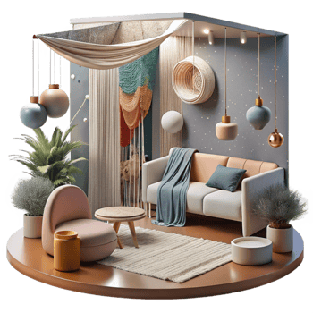 stunning contemporary Modern Apartment Interior Cutout detailed png