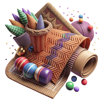 wonderful abstract Handwoven Textiles Isolated Traditional Patterns high quality png