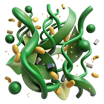 impressive abstract Modern Green Vine Pattern Transparent Background genuine png