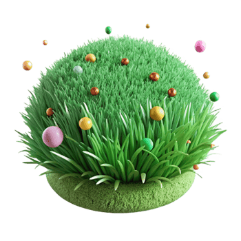 vibrant rustic Green Grass Texture Close Up Isolated detailed png