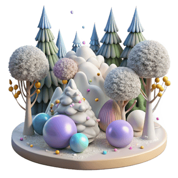 stunning traditional Morning Frost on Trees Transparent Background exclusive png