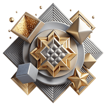 extraordinary abstract Metal Stencil with Geometric Design Cutout high resolution png