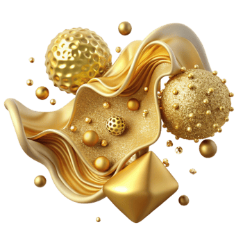 extraordinary traditional Gold Sparkle Embellishment on Transparent Background authentic png