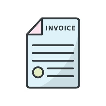 Invoice templates icon modern vector