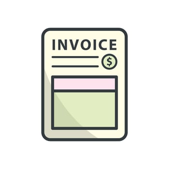 Invoice icon design templates simple and vector