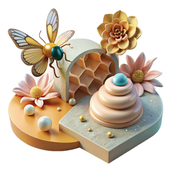 serene traditional Pollination Process Step by Step Cutout high resolution png