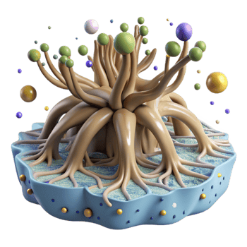 impressive artistic Isolated Mangrove Root System Underwater View Cutout authentic png