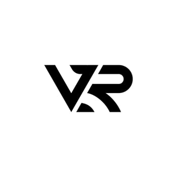 VR letter logo icon, digital business corporate monogram vector