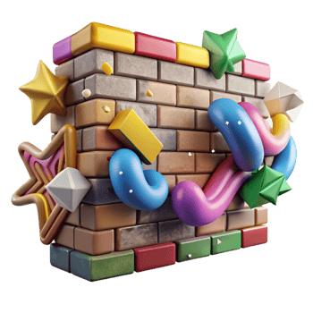 serene artistic Graffiti Art on Brick Wall Isolated Element high quality png