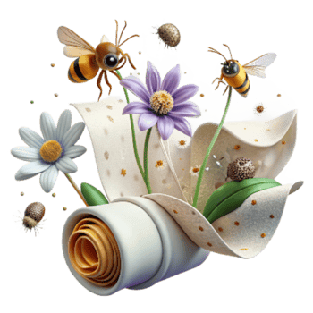 extraordinary rustic Protecting Native Plants for Wildlife Transparent Background Wildflowers and Bees detailed png