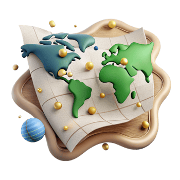 extraordinary abstract Hand Drawn World Map Showing Trade Routes Cutout png