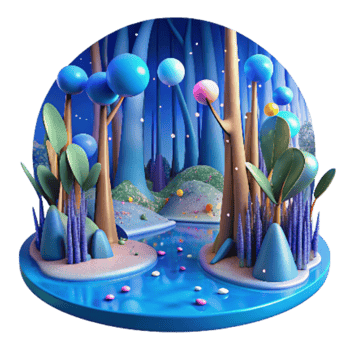 stunning modern Mangrove Forest Panorama Transparent with Blue Sky premium png