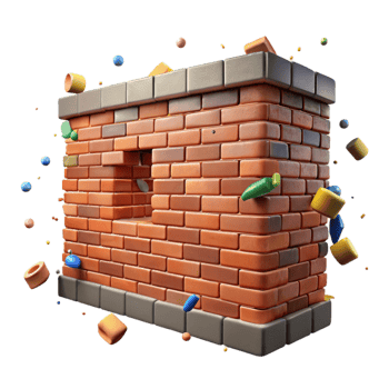 impressive traditional Heritage Architecture Brick Wall Texture Cutout detailed png