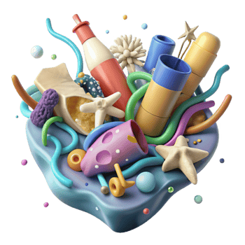 elegant traditional Plastic Waste Killing Marine Animals Transparent Background genuine png