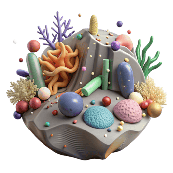 extraordinary creative Microplastics Harming Coral Reef Isolated Image genuine png