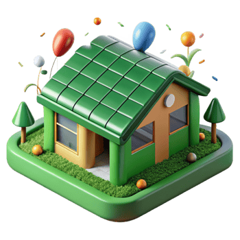 extraordinary abstract Green Roof Design Cutout with Sustainable Features exclusive png