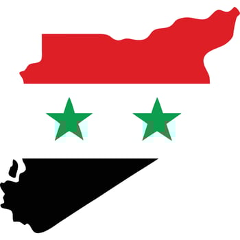 Syria flag map, national symbol, patriotic illustration, graphic design element. vector