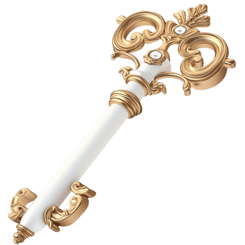 Royal Scepter Handle Golden Floral Filigree Representing Power Authority and Ceremonial Majesty Used in Monarchical Rituals Magical Narratives and Symbolic Displays of Regal Presence png