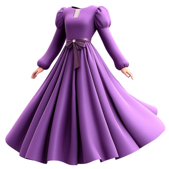 Purple Ball Gown Elegant Dress Formal Fashion Statement Luxurious Fabric Vibrant Color Timeless Style Sophisticated Charm Wardrobe Essential Beauty png