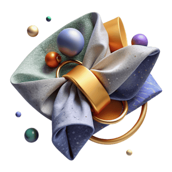 stunning creative Napkin with Ring Isolated Element png